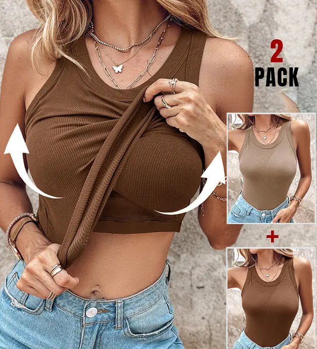 DASHA™ | Comfort Built-In Bra Tank Top (Pack of 2)