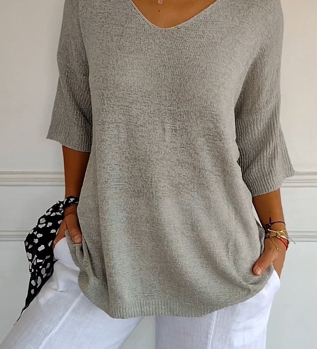 LAUREN™ | Women Casual V-Neck Top