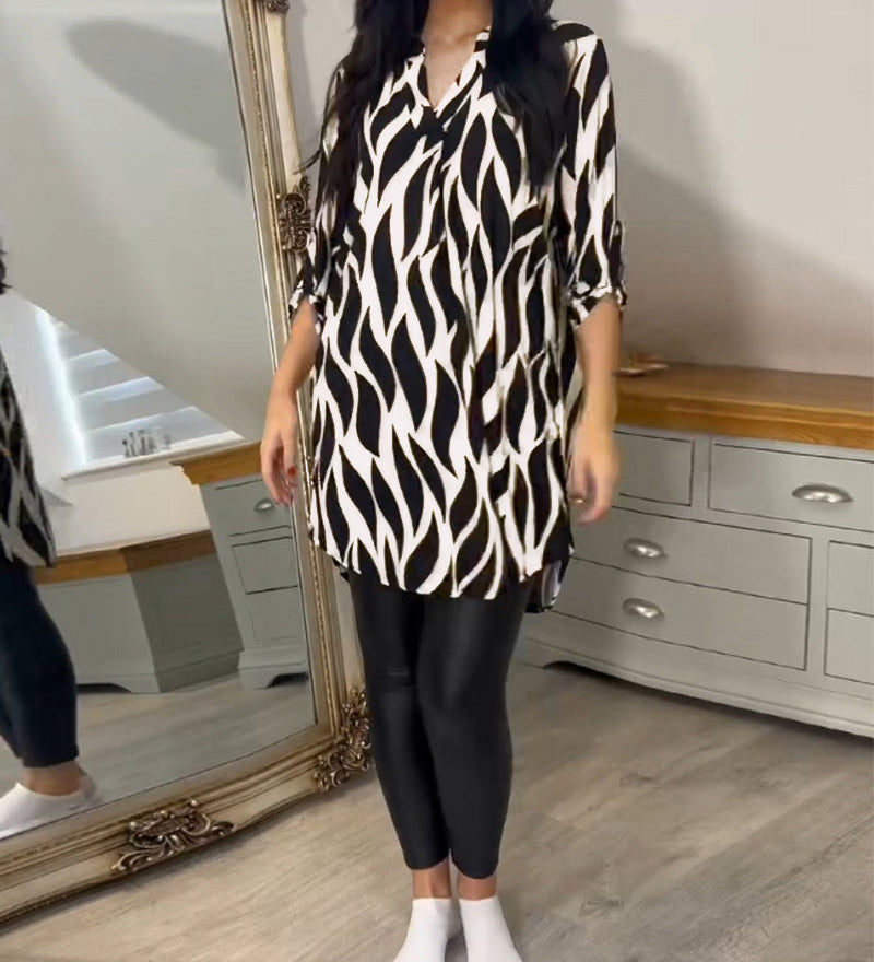 ALEXANDRA™ | Women Printed Loose-Fit Top