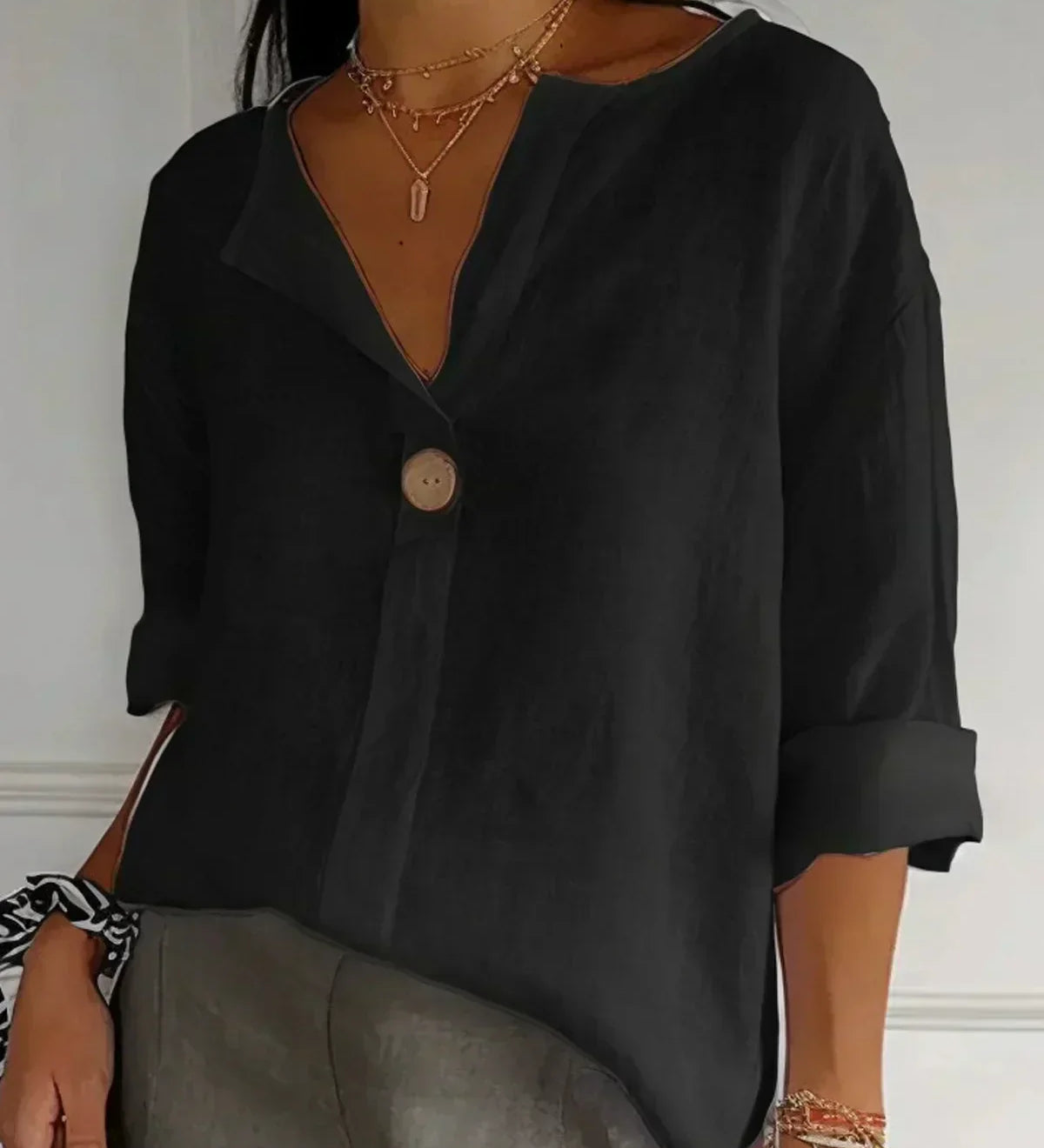 Nayla| Women Casual V-Neck Blouse