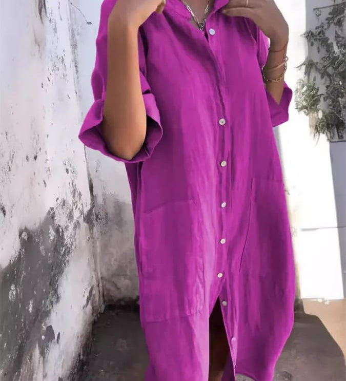 Leonie - Buttoned Breeze Dress