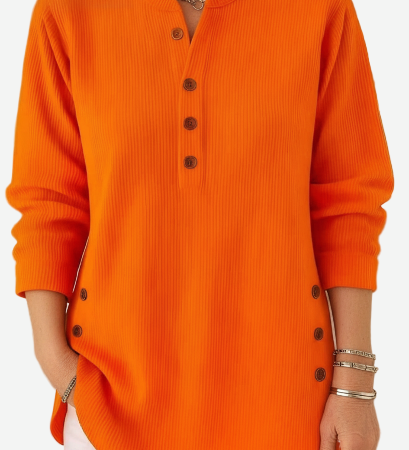 Harperly – Long Sleeve Solid Knit Sweater