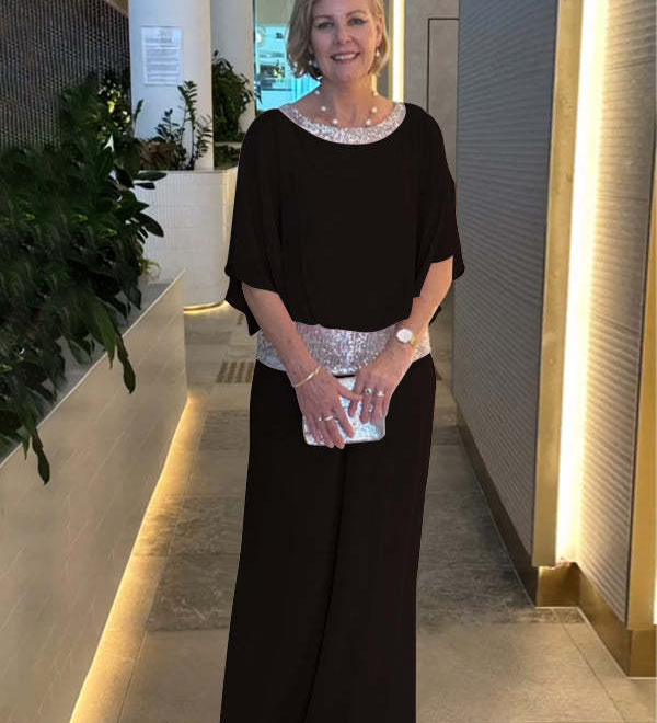 Nessa™ Classy Elegant Set | Relaxed Top and Wide-Leg Trousers