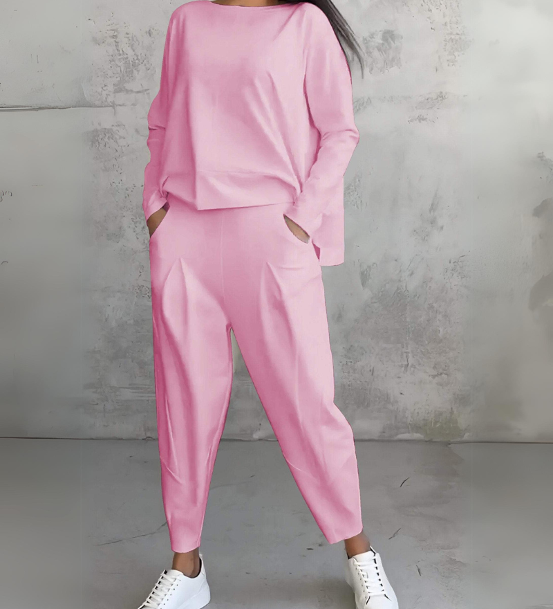 Jackquelin™ Elegant Lounge Set | Matching Chic Top and Trousers