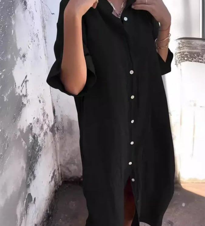 Leonie - Buttoned Breeze Dress