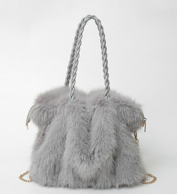 Bethany | Women Plush Velvet Shoulder Tote