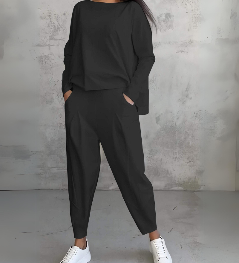 Jackquelin™ Elegant Lounge Set | Matching Chic Top and Trousers