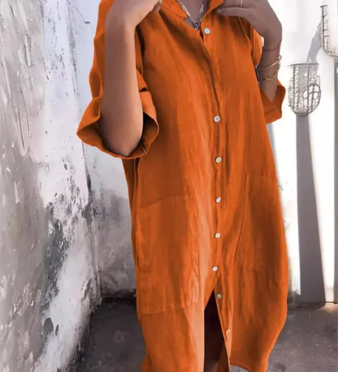 Leonie - Buttoned Breeze Dress