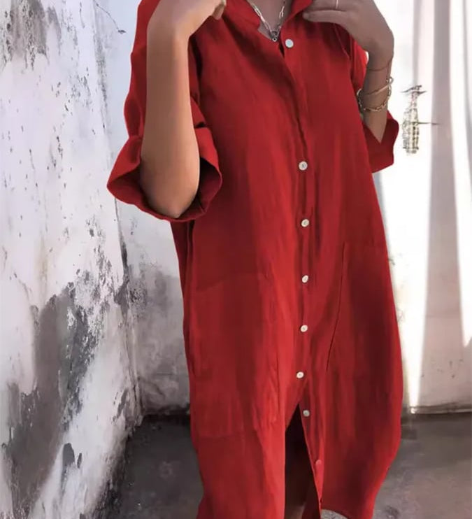 Leonie - Buttoned Breeze Dress