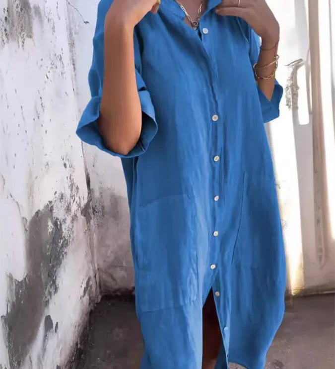 Leonie - Buttoned Breeze Dress