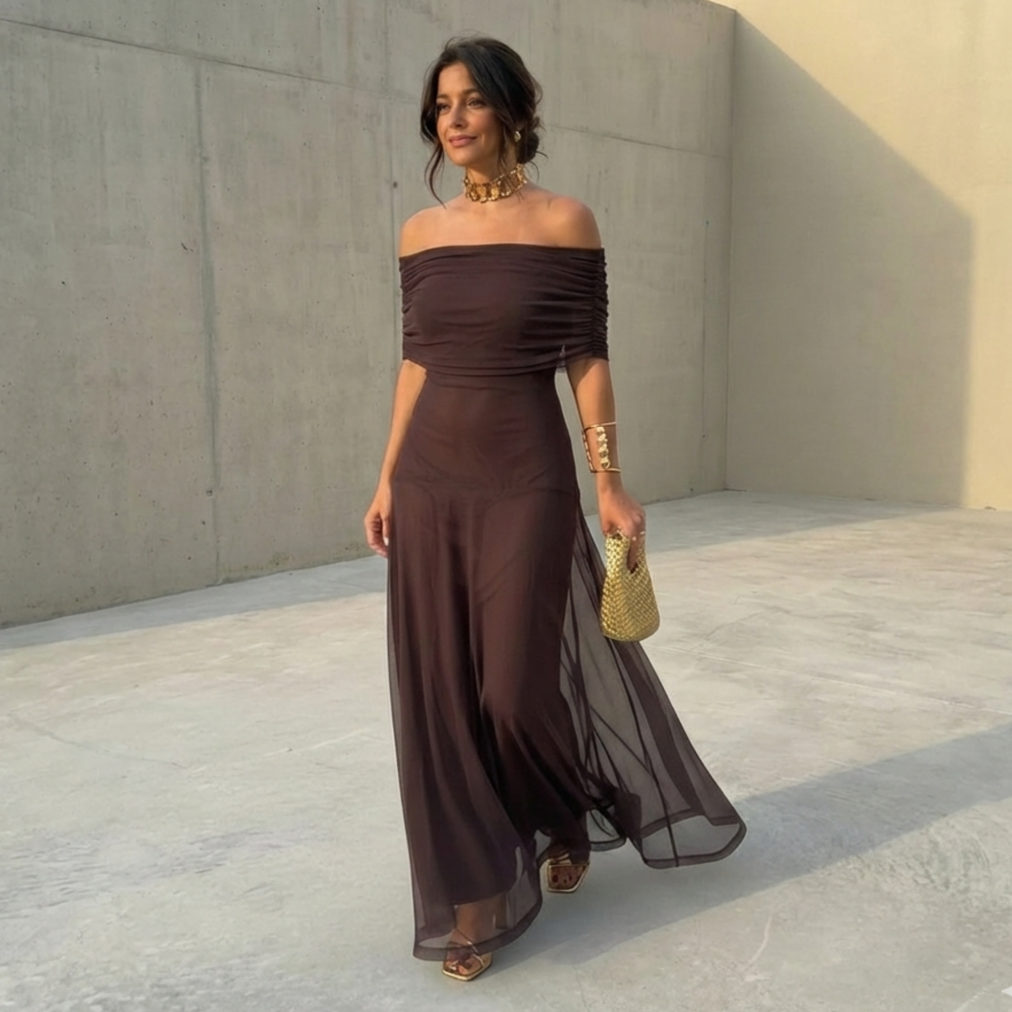Uma | Elegant Flowy Maxi Dress