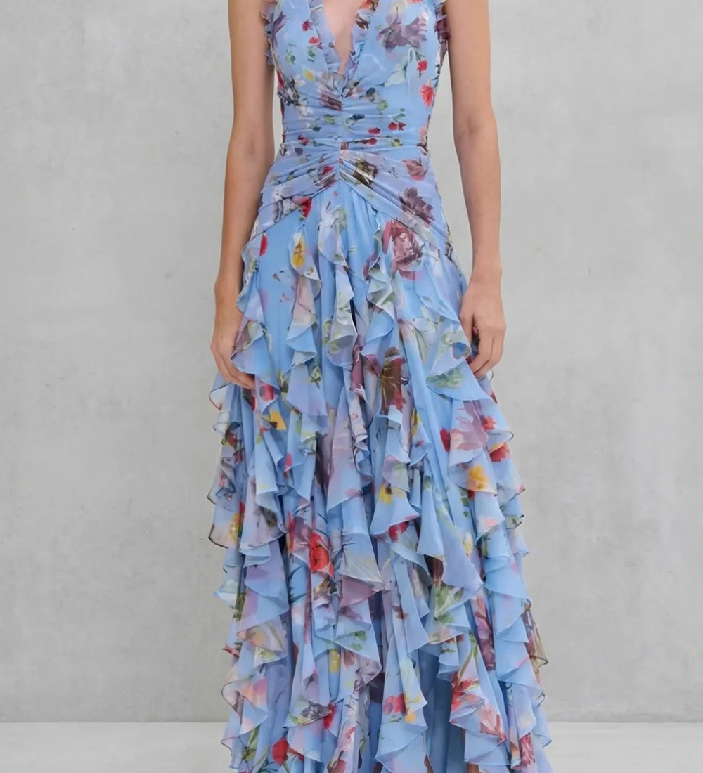 Bella | Halter Neck Maxi Dress