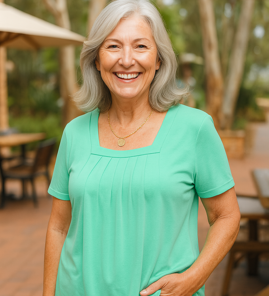 Béatrice | Pleated Comfort Top