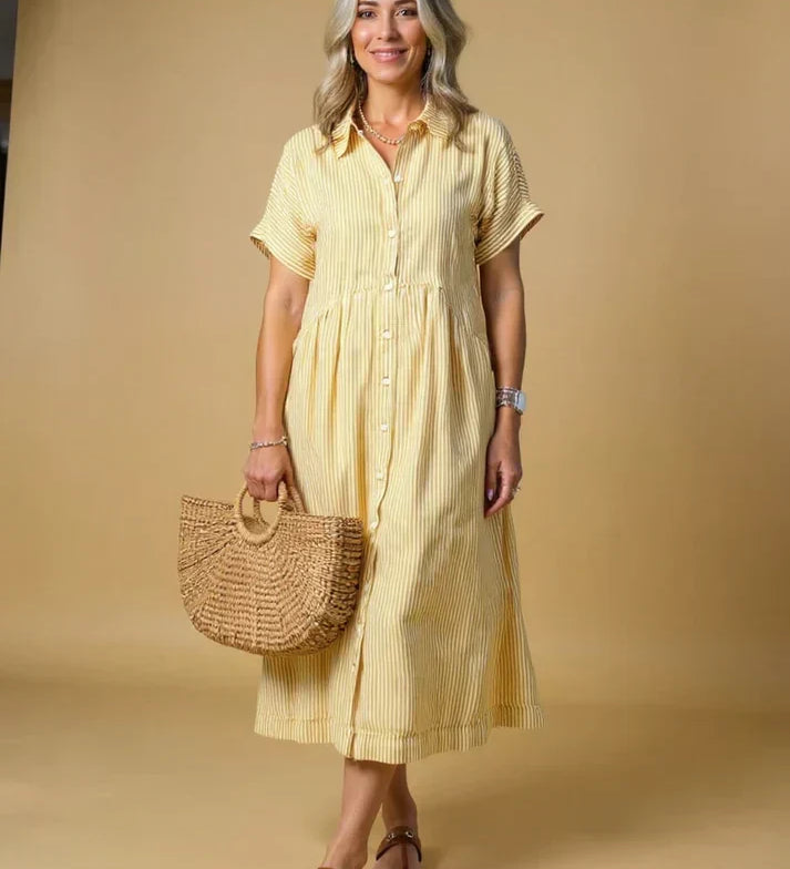 Yonika - Chic Striped Dress