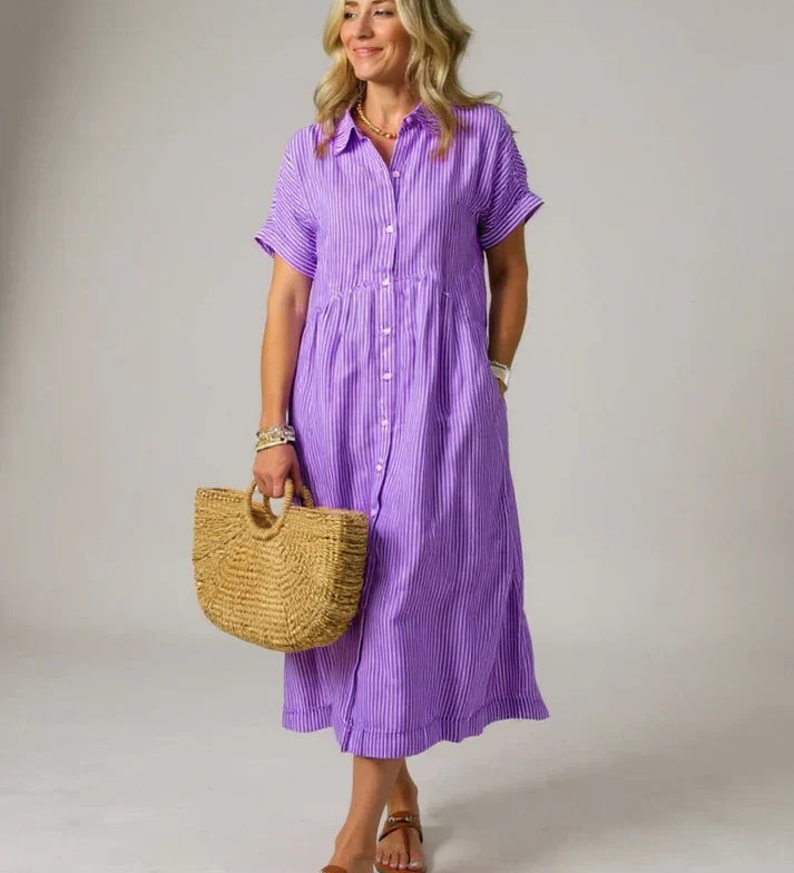 Yonika - Chic Striped Dress