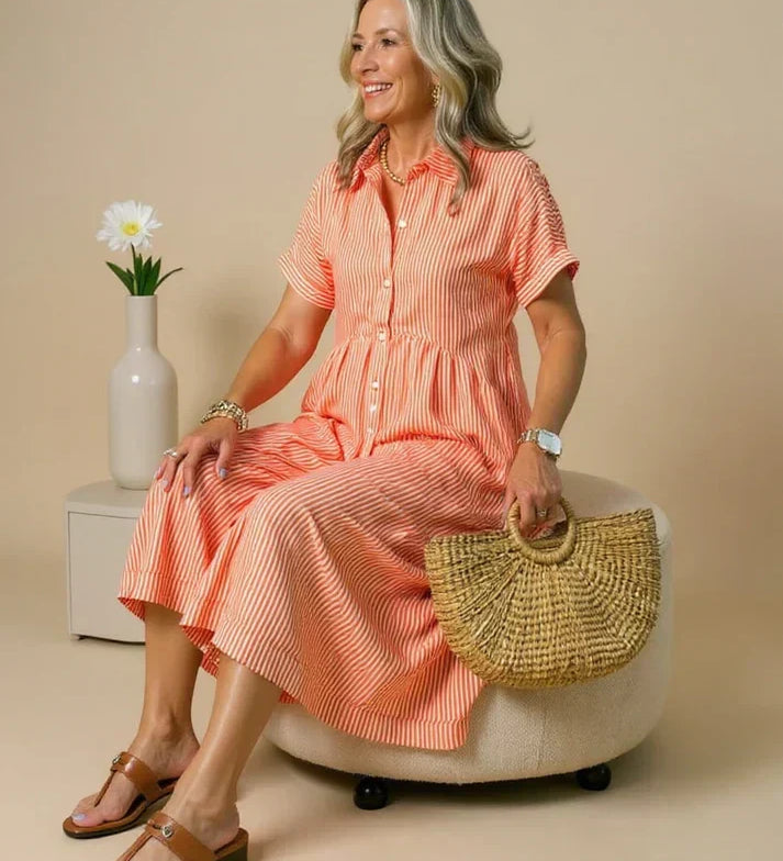 Yonika - Chic Striped Dress