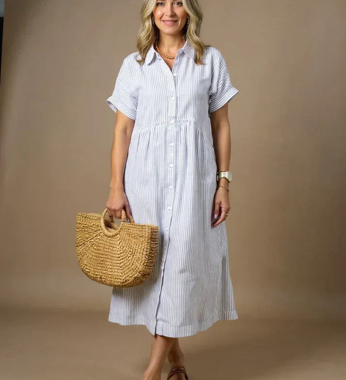 Yonika - Chic Striped Dress