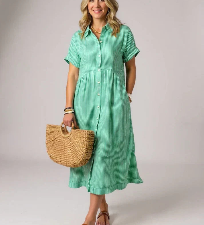Yonika - Chic Striped Dress