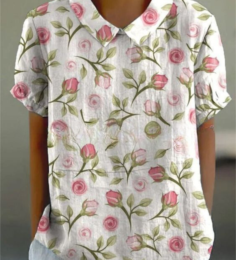 MARLENE™ | Women Vintage Print Shirt