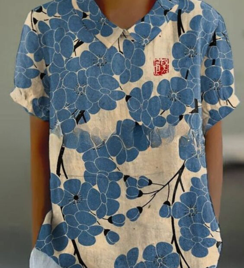 MARLENE™ | Women Vintage Print Shirt