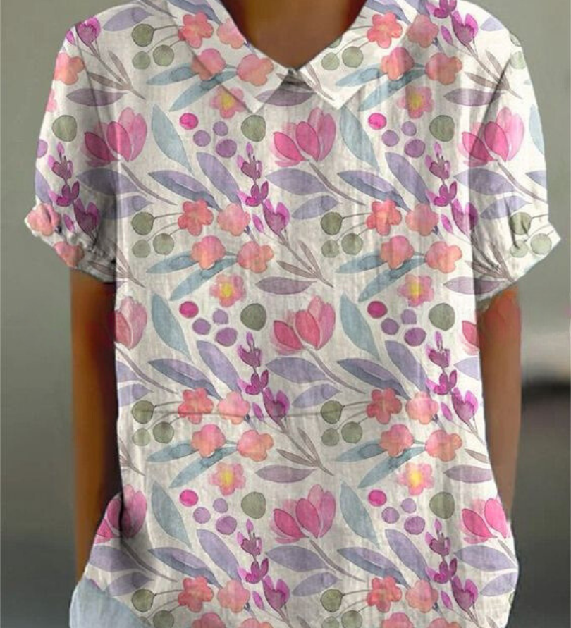 MARLENE™ | Women Vintage Print Shirt