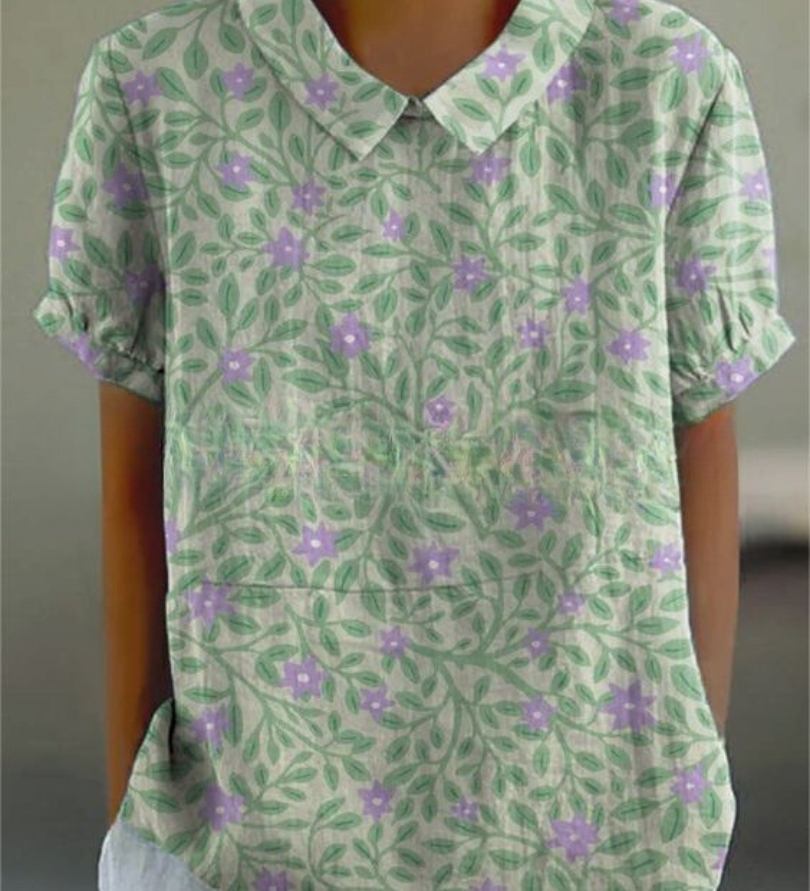 MARLENE™ | Women Vintage Print Shirt