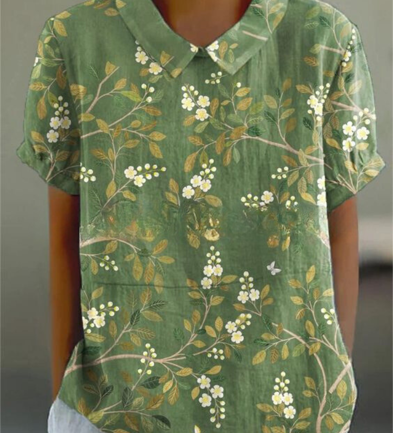 MARLENE™ | Women Vintage Print Shirt