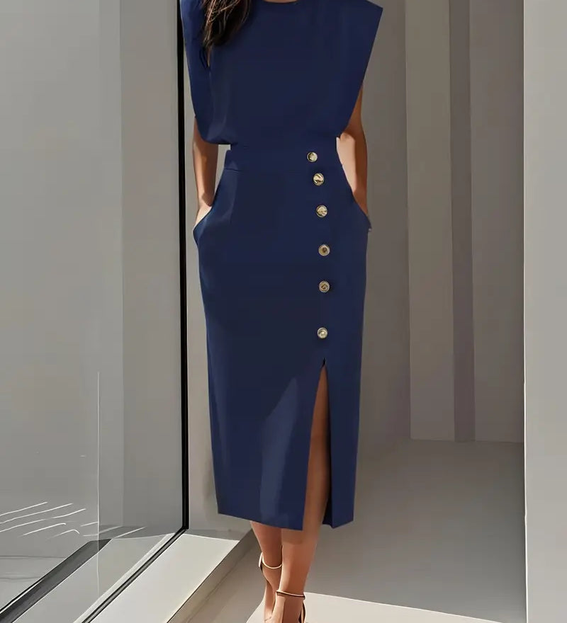 Puti - Midi Dress with Side Slit
