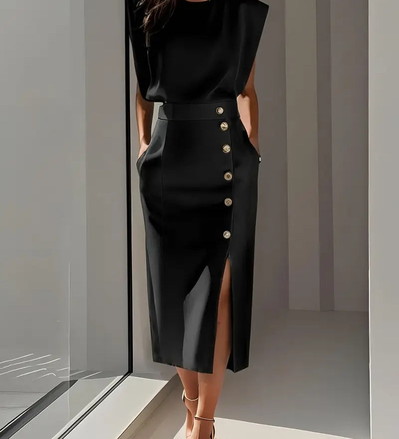 Puti - Midi Dress with Side Slit