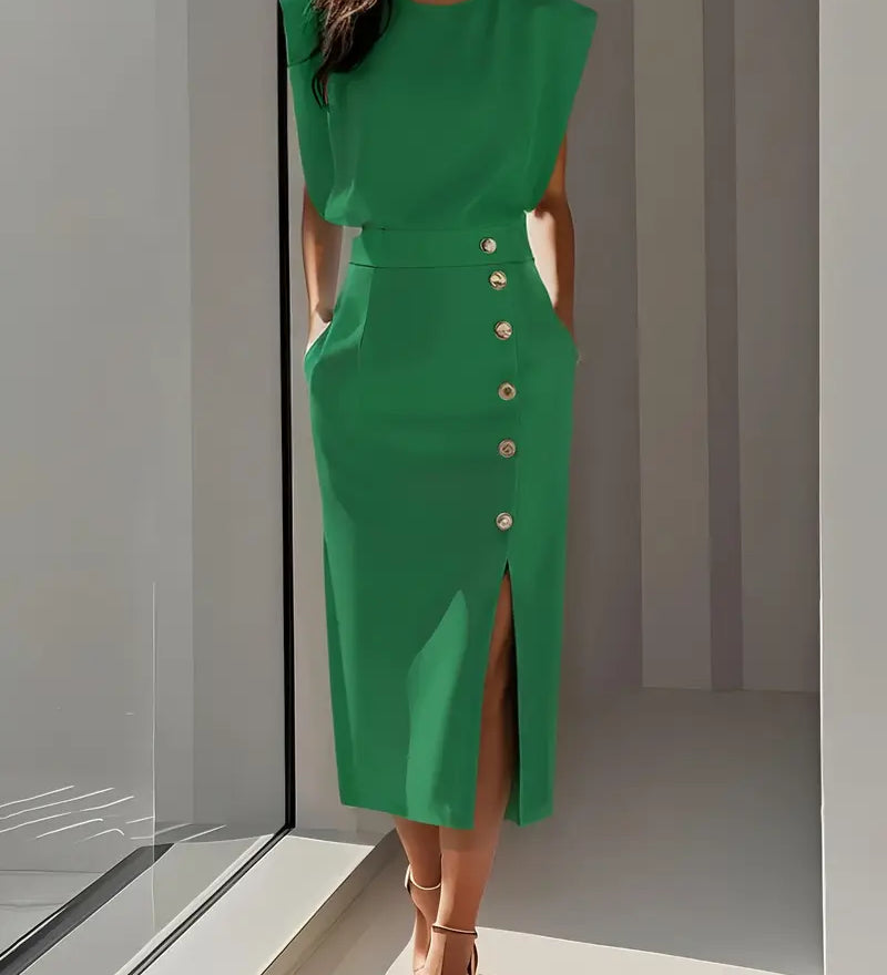 Puti - Midi Dress with Side Slit