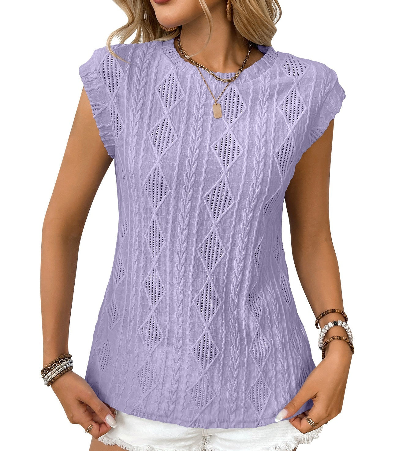DELICE™ | Women Lightweight Knit Chic Tee