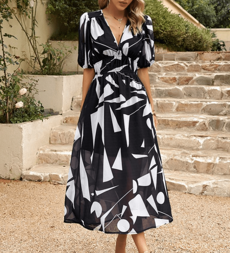 Lorenza – Elegant Spring Midi Dres