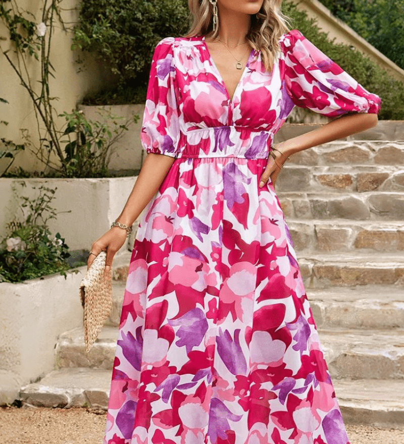 Lorenza – Elegant Spring Midi Dres