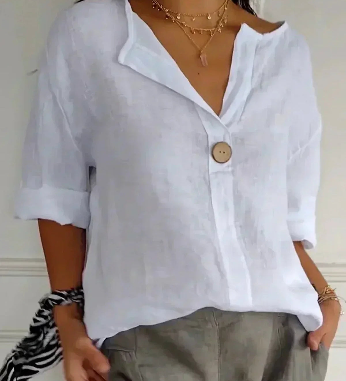 Nayla| Women Casual V-Neck Blouse