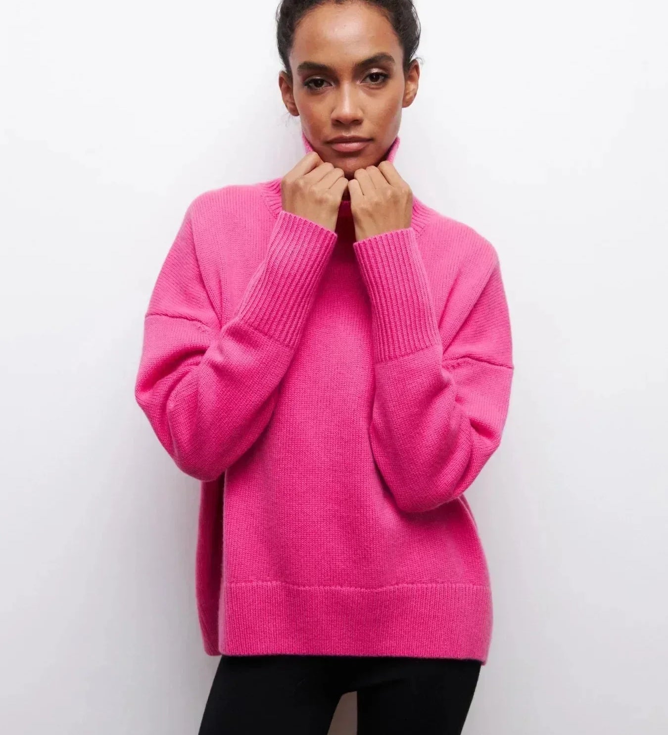 Cittra – Oversized Ribbed Turtleneck Sweater
