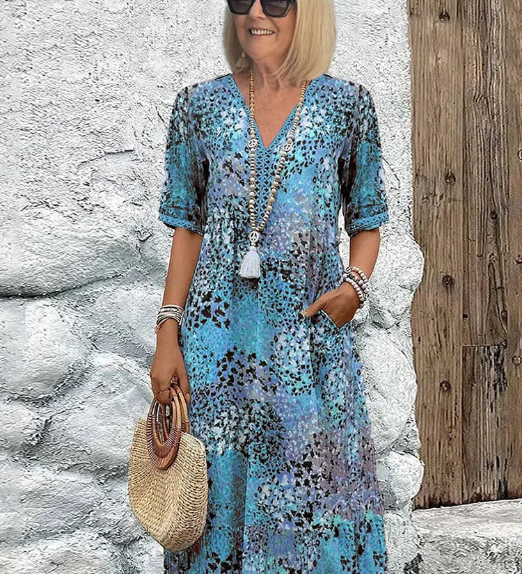 Rose - Vibrant Mid Length Dress