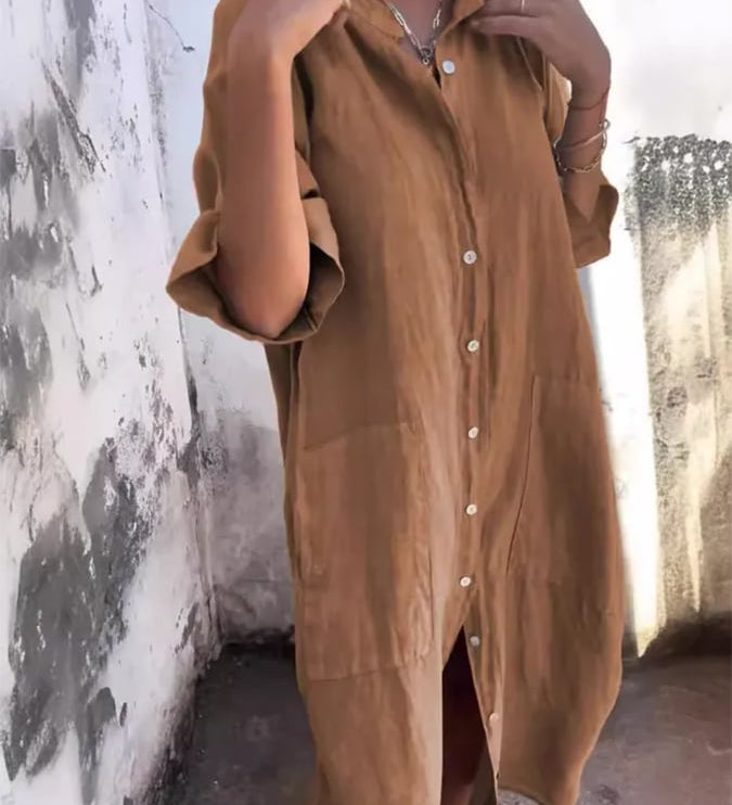 Leonie - Buttoned Breeze Dress