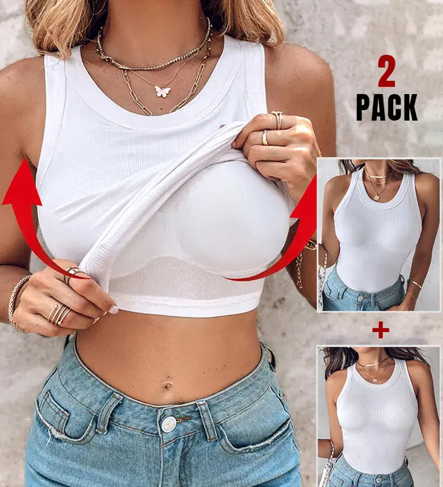 DASHA™ | Comfort Built-In Bra Tank Top (Pack of 2)