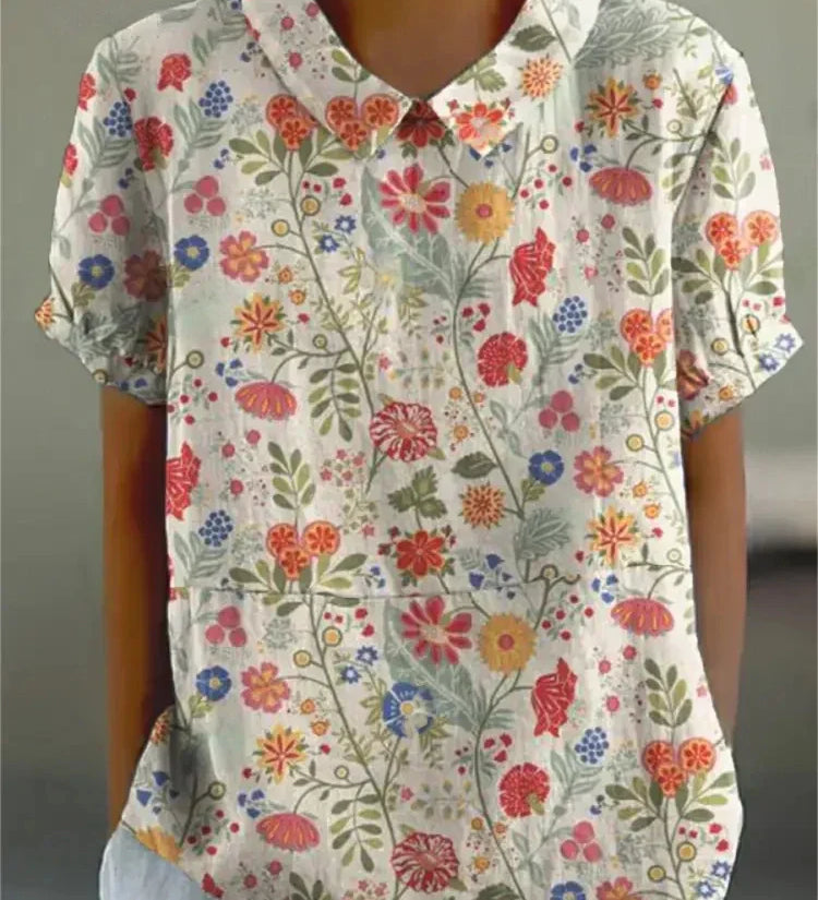 MARLENE™ | Women Vintage Print Shirt