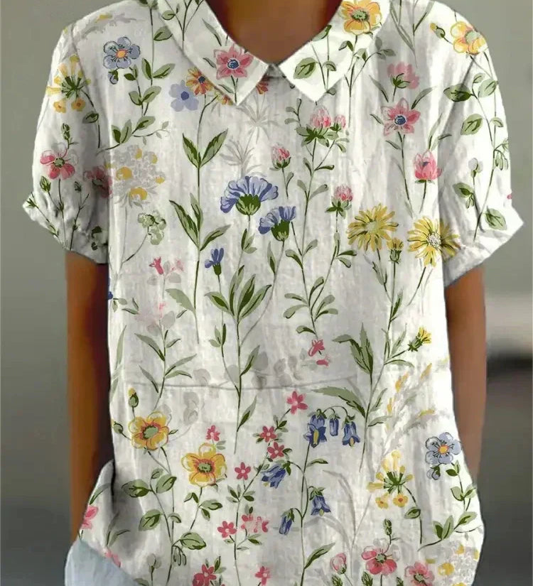 MARLENE™ | Women Vintage Print Shirt