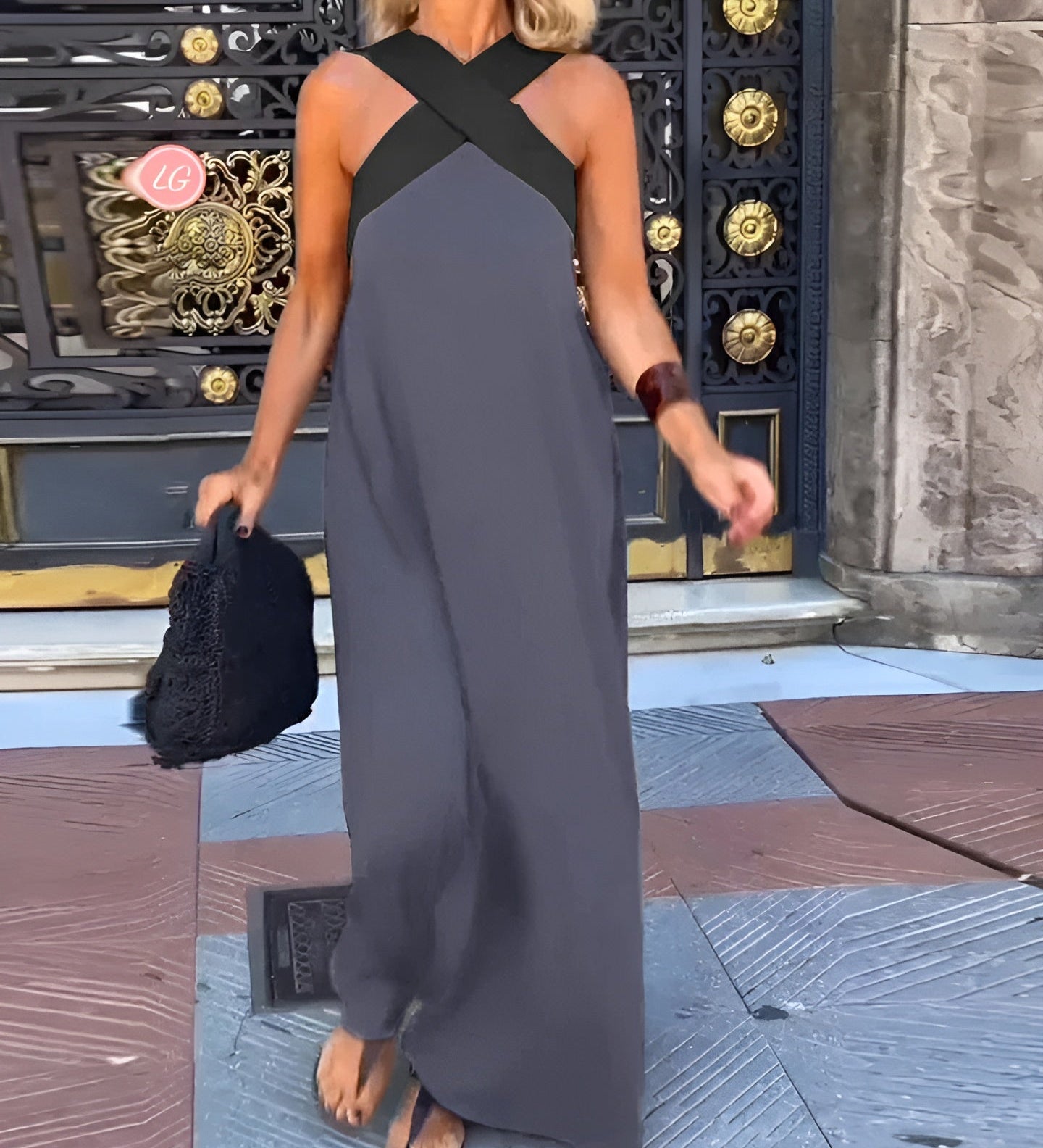 Keira - Breathable Comfortable Crossed Maxi Dress