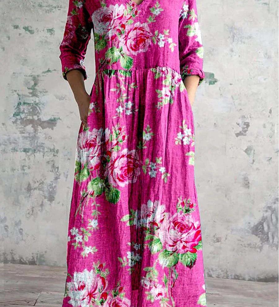 Rosemary - Bold Blossom Dress