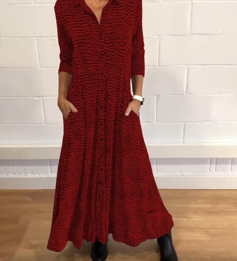 Emmy - Relaxed Button Down Maxi Dress