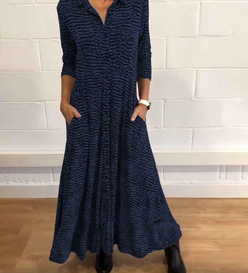 Emmy - Relaxed Button Down Maxi Dress
