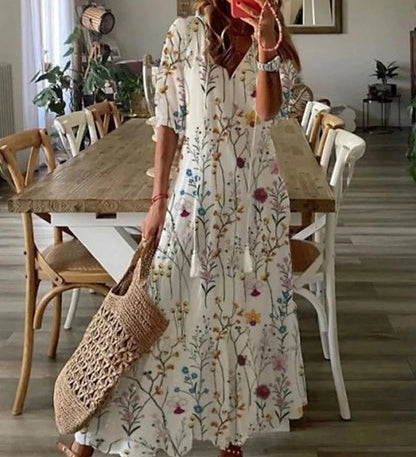 Fallon - Boho Tummy Coverage Dress